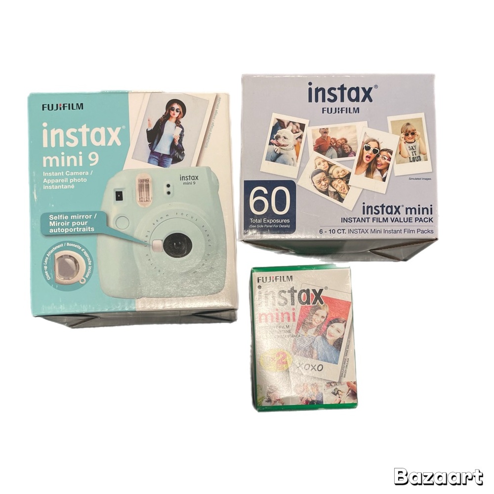 Fujifilm Instax Mini 9 Instant Camera - Light Blue